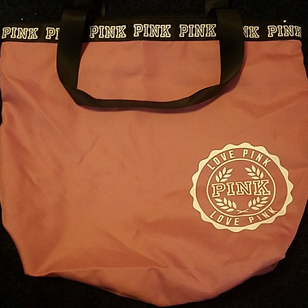 VS Pink Zip Top Pink Tote